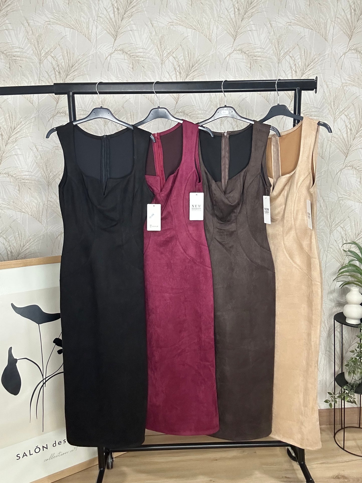 Vestido antelina