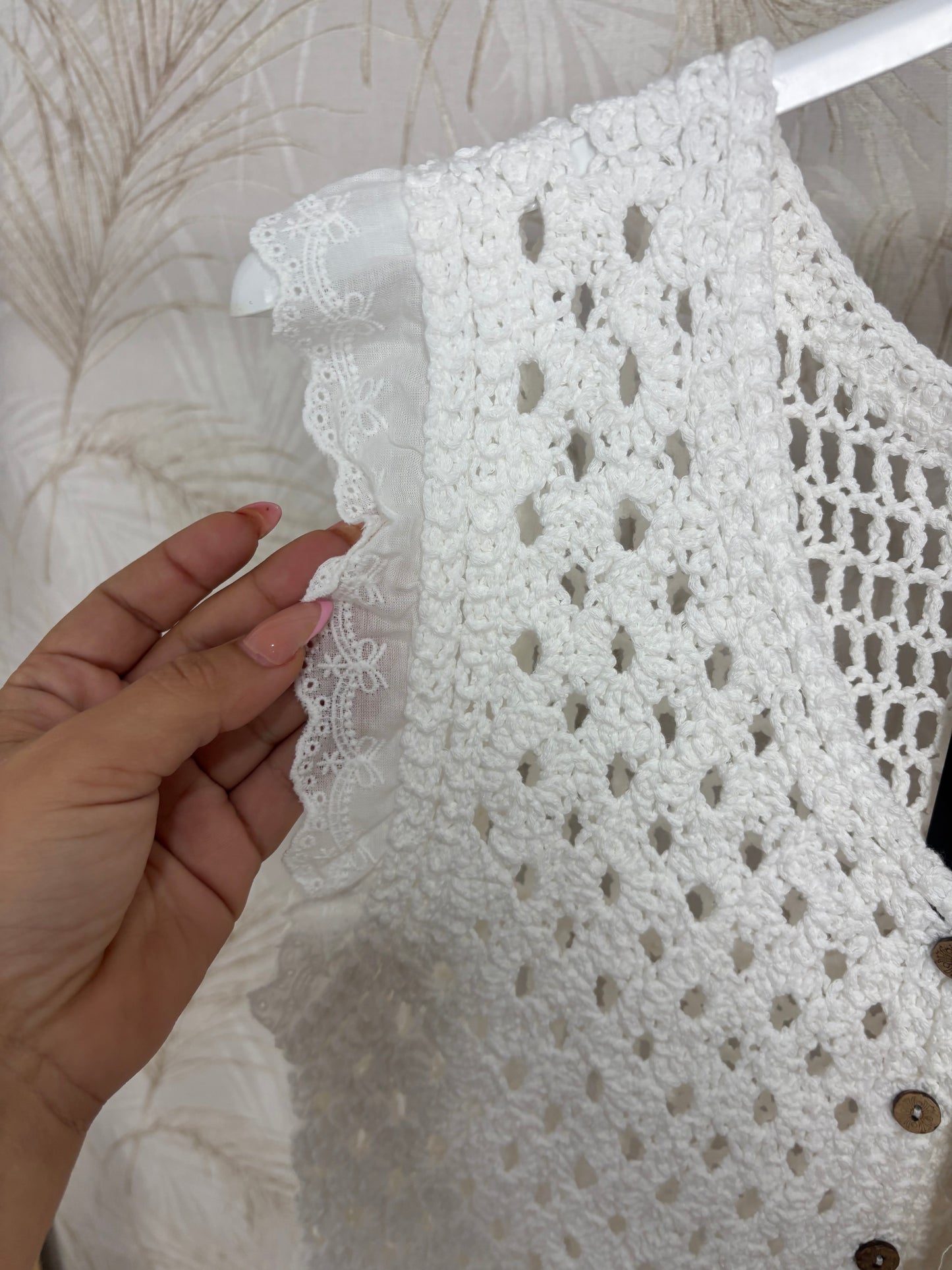 Top crochet volante