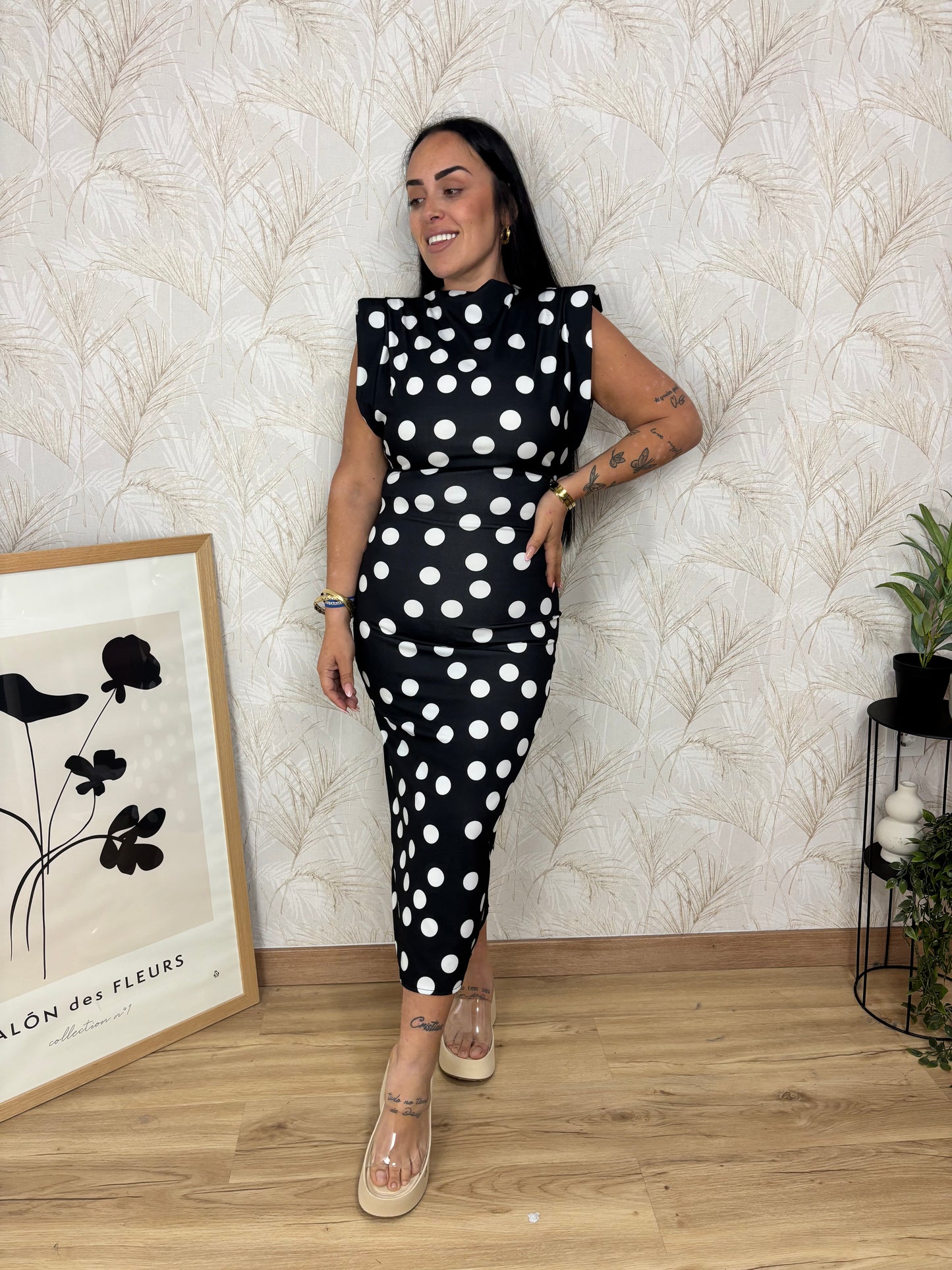 Vestido lunares
