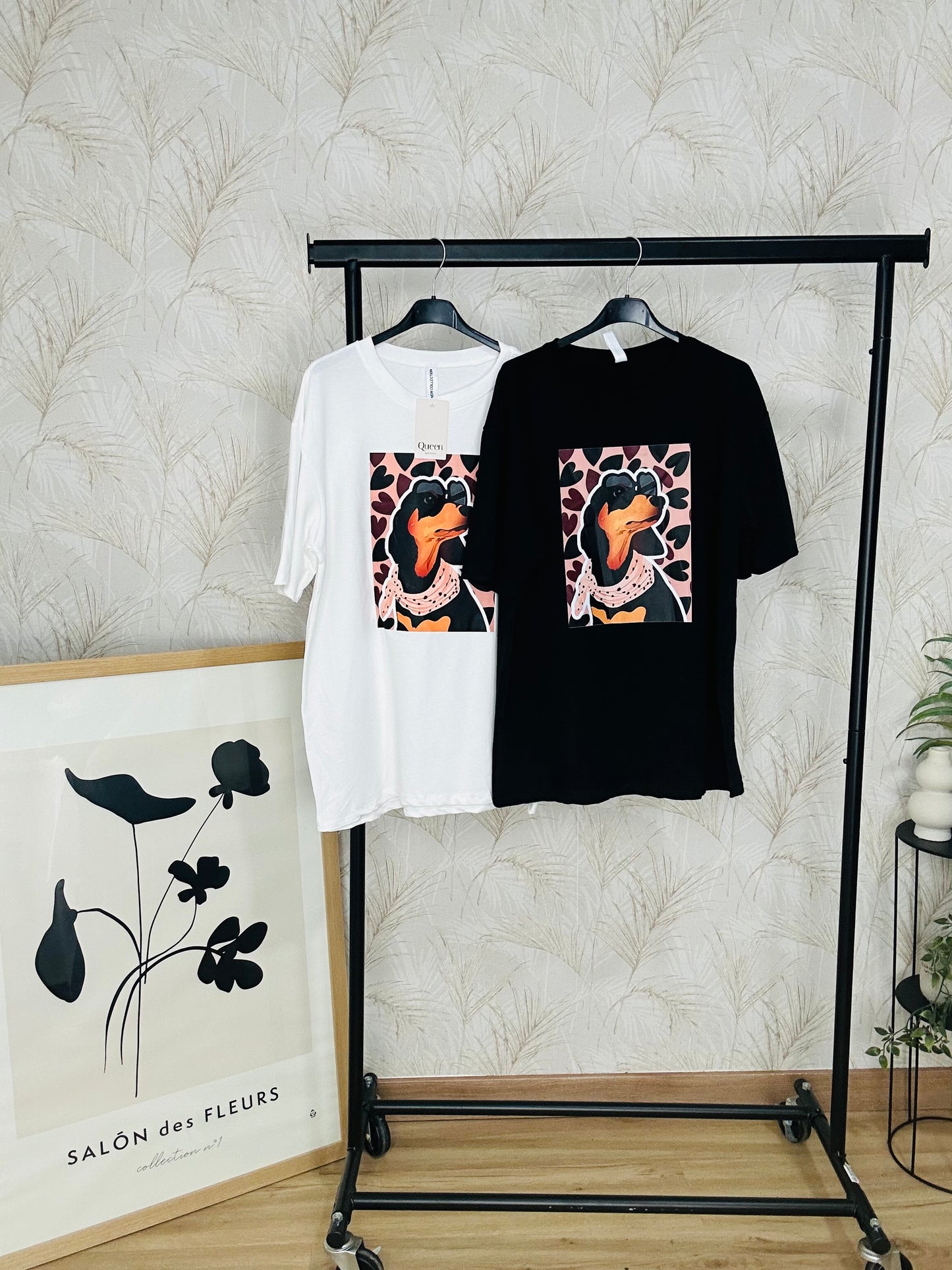 Camiseta perrito oversize