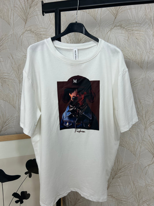 Camiseta Fashion oversize